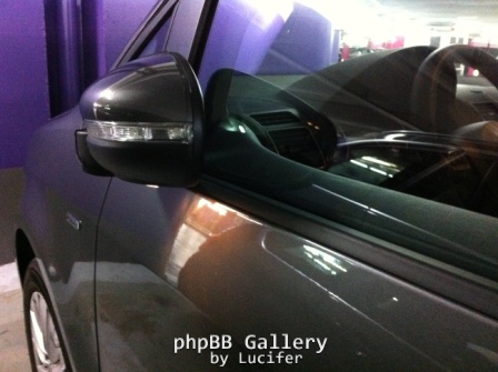 Lumière d'accueil sous rétros