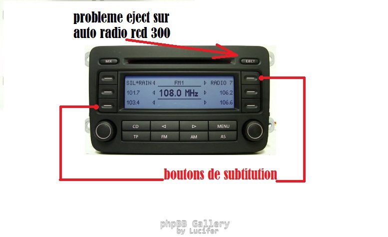 VW RCD300 1K0035186G 9-18438-8151G-H02-00 VWZ2Z2