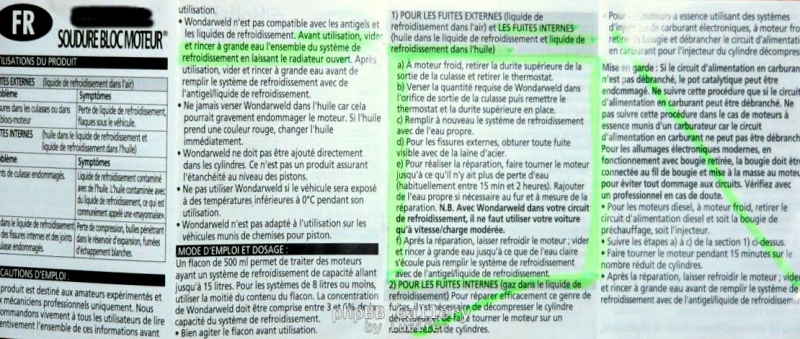 notice Soudure Bloc Moteur